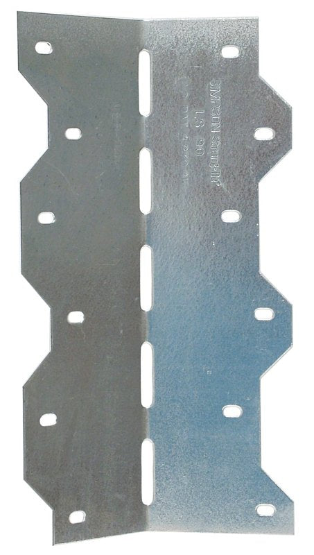 Simpson Strong-Tie LS Series LS90 Skewable Angle, 7-7/8 in H, Steel, Galvanized/Zinc, Pack of 50