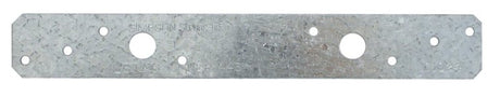Simpson Strong-Tie LSTA Series LSTA9 Strap Tie, 9 in L x 1-1/4 in W Dimensions, 20 ga, Steel, Galvanized/Zinc, 1/PK, Pack of 50