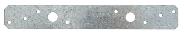 Simpson Strong-Tie LSTA Series LSTA9 Strap Tie, 9 in L x 1-1/4 in W Dimensions, 20 ga, Steel, Galvanized/Zinc, 1/PK, Pack of 50