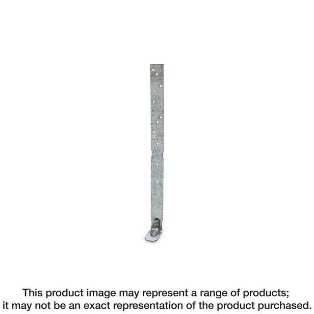 Simpson Strong-Tie META META16 Truss Anchor, 12 in L, Steel, Zinc Galvanized, Pack of 100