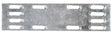Simpson Strong-Tie MP Series MP14 Mending Plate, 4 in L, 1 in W, 20 ga, Steel, Galvanized, Pack of 100
