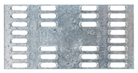 Simpson Strong-Tie MP Series MP24 Mending Plate, 4 in L, 2 in W, 20 ga, Steel, Galvanized, Pack of 100