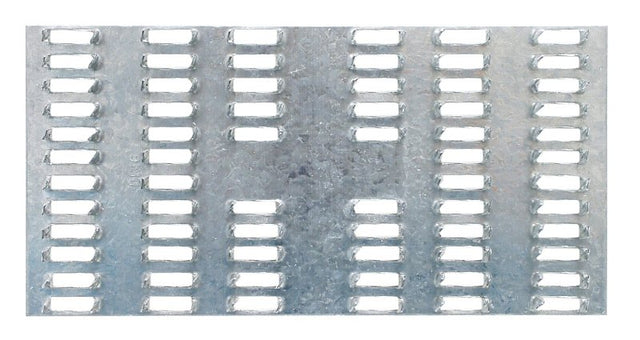 Simpson Strong-Tie MP Series MP36 Mending Plate, 6 in L, 3 in W, 20 ga, Steel, Galvanized, Pack of 100