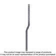 Simpson Strong-Tie MTS MTS20 Medium Twist Strap, 20 in L, Steel, Galvanized, Fastening Method: Nail, Pack of 100
