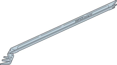 Simpson Strong-Tie NCA NCA2X8-16 Nailless Compression Bridging, 15-1/4 in L, 0.69 in W, 2 x 8, 2 x 14 in Post/Joist, Pack of 100