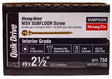 Simpson Strong-Tie Strong-Drive HCKWSV212S Collated Screw, #9 Thread, 2-1/2 in L, Rimmed Flat Head, Zinc Plated