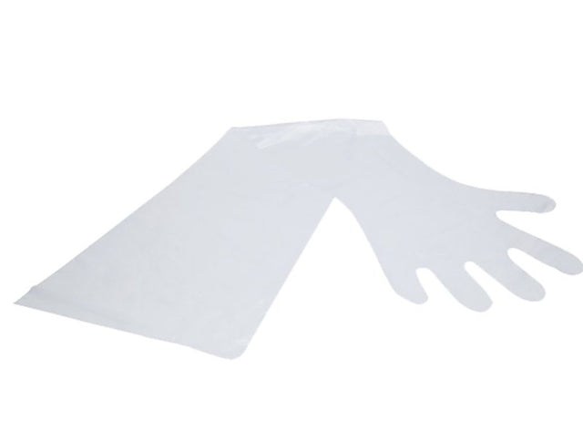 Ideal 3106 Gloves, Polyethylene Fiber, Clear