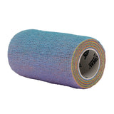 Ideal SyrFlex Series TA3400RBW-E Cohesive Flexible Bandage, 5 yd L, 4 in W, Rainbow