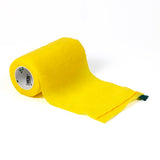 Ideal SyrFlex Series TA3400YEL-E Cohesive Flexible Bandage, 5 yd L, 4 in W, Yellow