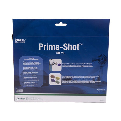 Neogen Prima 367723 Repeater Syringe, 50 mL, Amber