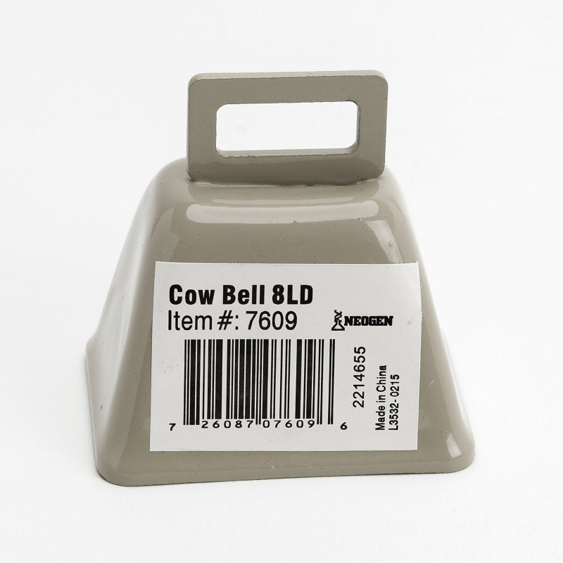 Ideal 7609 Cow Bell, 8LD Bell, Metal, Tan