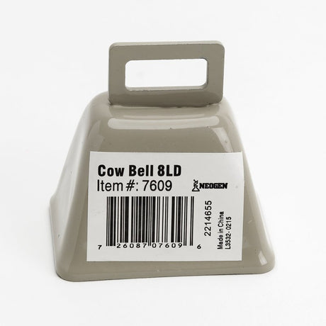 Ideal 7609 Cow Bell, 8LD Bell, Metal, Tan