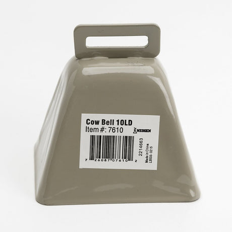 Ideal 7610 Cow Bell, 10LD Bell, Metal, Cream