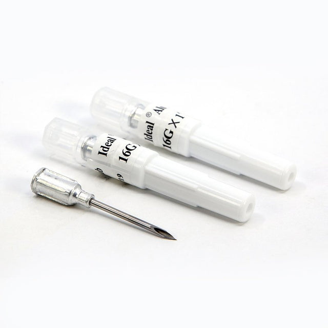 Neogen 9329 Hub Needle, Aluminum/Stainless Steel, 16 ga, 1 in L, 25/PK