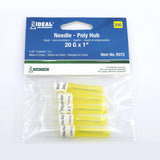 Neogen 9372 Hub Needle, Disposable, Polypropylene, 20 ga, 1 in L, 5/PK