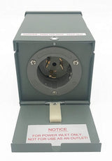 Connecticut Electric EGEPI50 Power Inlet Box with Cover, 50 A, Surface Mounting, Gray