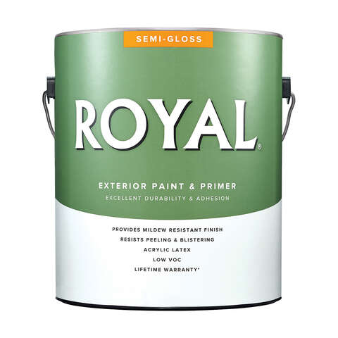 Royal Semi-Gloss Tint Base Neutral Base Paint Exterior 1 gal, Pack of 4