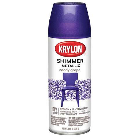 Krylon Metallic Purple Shimmer Spray Paint 11.5 oz, Pack of 6