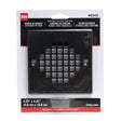 Oatey 130 Series 42418 Screw-In Strainer with Ring, Stainless Steel, Black, Matte, Specifications: Square Shape