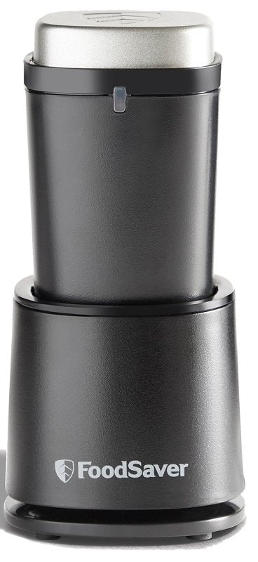 FoodSaver 2217128 Mini Handheld Cordless Food Vacuum Sealer with Charging Dock, 2.5 W, Black, Pack of 3