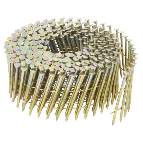 Metabo HPT 13334HPT Series Siding Nail, Wire Coil Collation, 1-3/4 in L, Electro-Galvanized, Full Round Head, Ring Shank