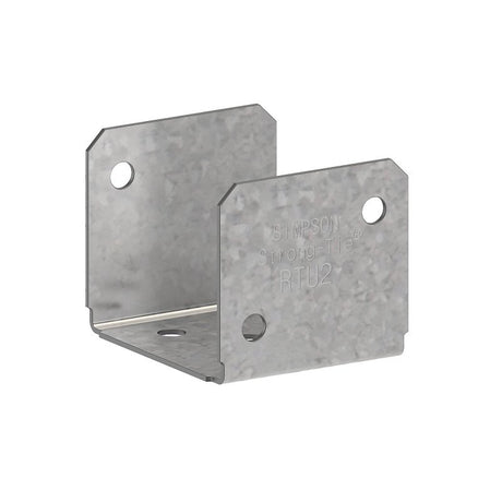 Simpson Strong-Tie RTU RTU2 Rigid Tie U Connector, 1-1/2 in L, 1-1/2 in W, Steel, Galvanized, Pack of 100