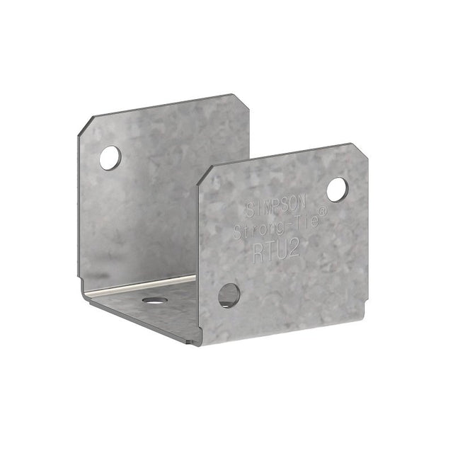 Simpson Strong-Tie RTU RTU2 Rigid Tie U Connector, 1-1/2 in L, 1-1/2 in W, Steel, Galvanized, Pack of 100