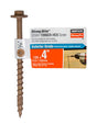 Simpson Strong-Tie Strong-Drive SDWH SDWH19400DB-RP1 Timber Screw, 4 in L, Coarse Thread, Large Hex Washer Head, Pack of 40