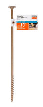 Simpson Strong-Tie Strong-Drive SDWS SDWS221000DB-RP1 Timber Screw, 10 in L, Serrated Thread, Washer Head, Tan, Steel, Pack of 40