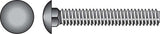 HILLMAN 1/2 in. X 3 in. L Hot Dipped Galvanized Steel Carriage Bolt 50 pk