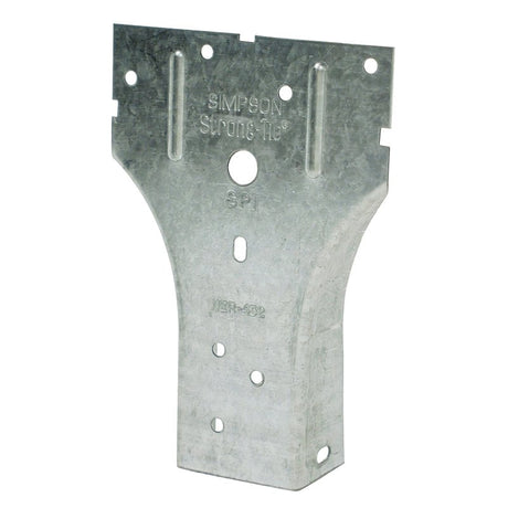 Simpson Strong-Tie SP1 SP1Z Stud Plate Tie, 5-1/16 in L, 3-1/2 in W, Steel, Galvanized, Fastening Method: Nail, Pack of 100
