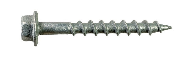 Simpson Strong-Tie Strong-Drive SD SD9212R100-R Connector Screw, #9 Thread, 2-1/2 in L, Serrated Thread, Hex Head