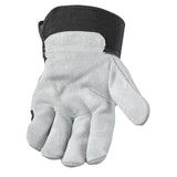 Ace Men's Indoor/Outdoor Work Gloves Black/Gray M 1 pair