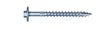 Simpson Strong-Tie Strong-Drive SDWH27400G-RP1 Screw, 4 in L, Serrated Thread, Large Washer Head, Hex Drive, Steel