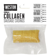 Weston 19-0113-W Collagen Sausage Casing Vacuum Bag, Specifications: 15 lb Yield