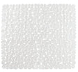 iDESIGN 80210 Shower Mat, 22 in L, 22 in W, Square, Pebblz Pattern, Plastic/Vinyl Rug, Clear, Pack of 4