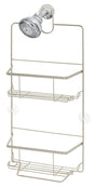 iDESIGN Everett 23855 Shower Caddy, 10.1 in OAL, 3.88 in OAW, Metal, Satin, Pack of 4