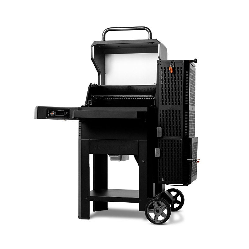 Masterbuilt Gravity 600 Series MB20041023 Grill and Smoker, Charcoal, Cast Iron/Steel, Black, Powder-Coated