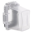 TayMac EXTRA DUTY Series MM720C Weatherproof In-Use Cover, 4-3/4 in L, 4.53 in W, Thermoplastic, Clear