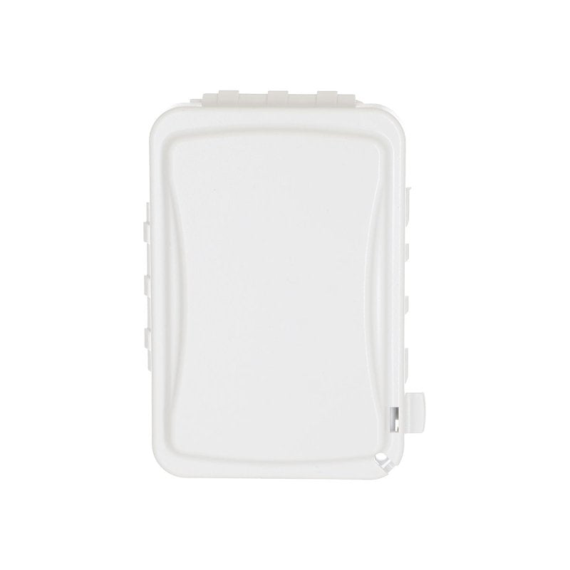 TayMac MM110W Weatherproof Flip Cover, 1.55 in L, 5.61 in W, 1-Gang, Polycarbonate, White