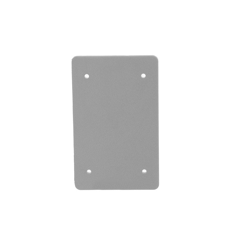 Hubbell PBC100GY Blank Receptacle Cover, 0.38 in L, 4.88 in W, Polycarbonate, Gray