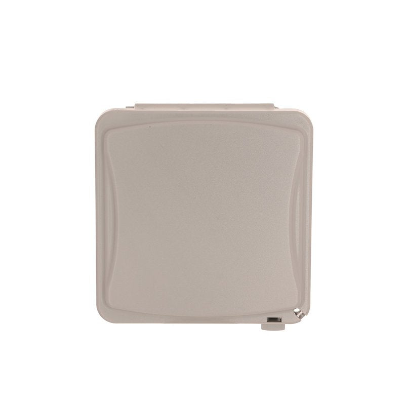 TayMac MM1410G Weatherproof Flip Cover, 3.1 in L, 4.08 in W, 2-Gang, Polycarbonate, Gray