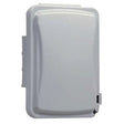 TayMac MM110G Weatherproof Flip Cover, 5/8 in L, 5.61 in W, 1-Gang, Polycarbonate, Gray