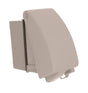TayMac EXTRA DUTY Series MKG4280SS Receptacle Cover Kit, 6-1/4 in L, 2.15 in W, 1-Gang, Aluminum, Gray, Powder-Coated