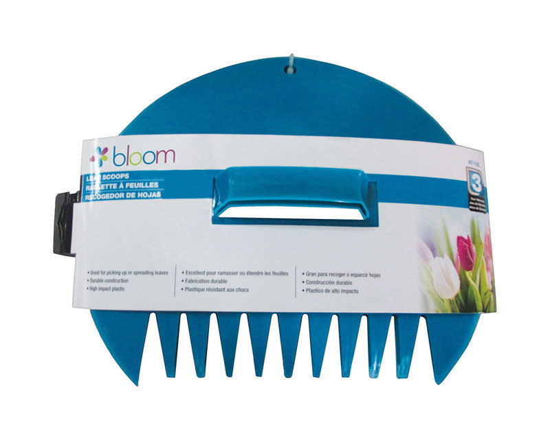 Bloom 12 in. 9 Tine Poly Leaf Scoop Poly Handle, Pack of 6