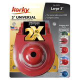 Korky 3070BP Universal Toilet Tank Flapper, Rubber, Red