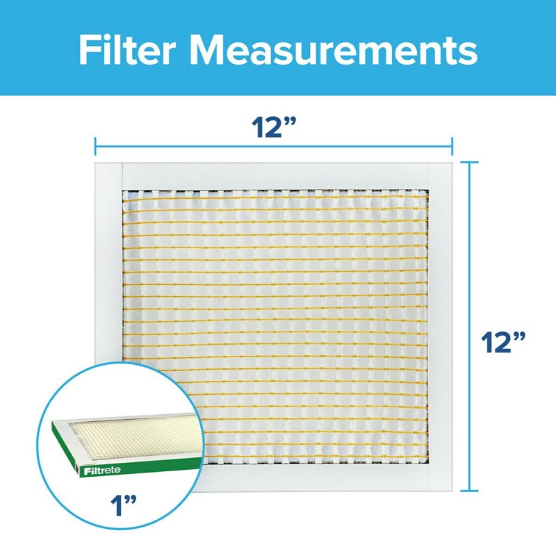 Filtrete 710-4 Air Filter, 12 in L, 12 in W, 8 MERV, 700 MPR, Pack of 4