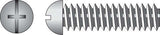 HILLMAN No. 10-24 X 2-1/2 in. L Combination Round Head Zinc-Plated Steel Machine Screws 100 pk