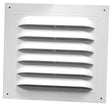 Duraflo 620808 Gable Vent, 10.12 in L, 10.855 in W, Polypropylene, White