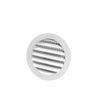 Duraflo 61PML201 Mini Louvers Vent, 2.443 in Dia, Round, Plastic, White